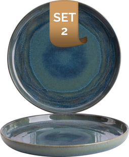 Palmer Bord Miami 22 cm Groen Stoneware 2 stuks