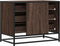 vidaXL - Ladekast - 70x41x56 - cm - bewerkt - hout - bruin - eikenkleur