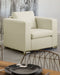 HELSINKI - Fauteuil - Beige - Leer