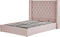 LUBBON - Bed met opbergruimte - Lichtgrijs - 160 x 200 cm - Fluweel