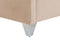 LUBBON - Tweepersoonsbed - Beige - 140 x 200 cm - Fluweel