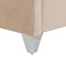 LUBBON - Tweepersoonsbed - Beige - 160 x 200 cm - Fluweel