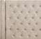 LUBBON - Tweepersoonsbed - Beige - 160 x 200 cm - Fluweel