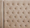 LUBBON - Tweepersoonsbed - Beige - 180 x 200 cm - Fluweel