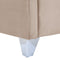 LUBBON - Tweepersoonsbed - Beige - 180 x 200 cm - Fluweel