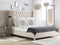 LUBBON - Tweepersoonsbed - Beige - 180 x 200 cm - Fluweel