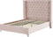 LUBBON - Tweepersoonsbed - Roze - 140 x 200 cm - Fluweel