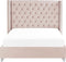 LUBBON - Tweepersoonsbed - Roze - 160 x 200 cm - Fluweel