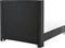 LUBBON - Tweepersoonsbed - Zwart - 140 x 200 cm - Fluweel