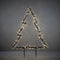 Luca Lighting Garden d'Light Kerstboom Tuinsteker met Klassiek Witte LED Verlichting - L72 x H100 cm - Zwart
