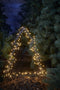 Luca Lighting Garden d'Light Kerstboom Tuinsteker met Klassiek Witte LED Verlichting - L72 x H100 cm - Zwart