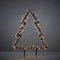 Luca Lighting Garden d'Light Kerstboom Tuinsteker met Warm Witte LED Verlichting - L53 x H75 cm - Zwart