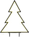 Luca Lighting Garden d'Light Kerstboom Tuinsteker met Warm Witte LED Verlichting - L90 x H100 cm - Metaal - Zwart