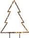 Luca Lighting Garden d'Light Kerstboom Tuinsteker met Warm Witte LED Verlichting - L72 x H100 cm - Zwart