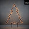 Luca Lighting Garden d'Light Kerstboom Tuinsteker met Warm Witte LED Verlichting - L72 x H100 cm - Zwart