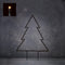 Luca Lighting Garden d'Light Kerstboom Tuinsteker met Warm Witte LED Verlichting - L53 x H75 cm - Zwart