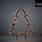 Luca Lighting Garden d'Light Kerstboom Tuinsteker met Warm Witte LED Verlichting - L53 x H75 cm - Zwart