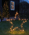 Luca Lighting Garden d'Light Ster Tuinsteker met Warm Witte LED Verlichting - L90 x H102 cm - Zwart