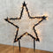 Luca Lighting Garden d'Light Ster Tuinsteker met Warm Witte LED Verlichting - L90 x H102 cm - Zwart