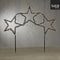 Luca Lighting Garden d'Light Sterren Tuinsteker met Warm Witte LED Verlichting - L100 x H60 cm - Zwart