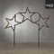 Luca Lighting Garden d'Light Sterren Tuinsteker met Warm Witte LED Verlichting - L100 x H60 cm - Zwart
