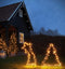 Luca Lighting Garden d'Light Vallende Ster Tuinsteker met Warm Witte LED Verlichting - L45 x H101 cm - Zwart