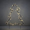 Luca Lighting Garden d'Light Kerstboom Tuinsteker met Klassiek Witte LED Verlichting - L53 x H75 cm - Zwart