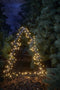 Luca Lighting Garden d'Light Kerstboom Tuinsteker met Klassiek Witte LED Verlichting - L53 x H75 cm - Zwart