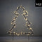 Luca Lighting Garden d'Light Kerstboom Tuinsteker met Klassiek Witte LED Verlichting - L53 x H75 cm - Zwart