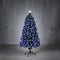 Luca Lighting - Greenland boom fibre optic blauw 135led 8 function controller - h120xd55cm - Woonaccessoires en seizoensgebondendecoratie (Europese stekker )
