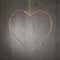 Luca Lighting Hart Hangend met Warm Witte LED Verlichting - H128 x Ø58 cm - Zwart