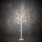 Luca Lighting Kerstdecoratie Berkenboom met LED Verlichting - H150 cm x Ø80 cm - Wit