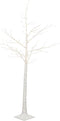 Luca Lighting Kerstdecoratie Berkenboom met LED Verlichting - H150 cm x Ø80 cm - Wit