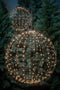 Luca Lighting Kerstverlichting Bal met Klassiek Witte LED Lampjes - Ø40 cm - Zilver