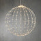 Luca Lighting Kerstverlichting Bal met Klassiek Witte LED Lampjes - Ø40 cm - Zilver