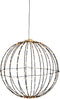 Luca Lighting Kerstverlichting Bal met Warm Witte LED Lampjes - Ø40 cm - Zwart