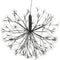 Luca Lighting Kerstverlichting Bal met Warm Witte LED Lampjes - Ø60 cm - Zwart