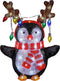 Luca Lighting Kerstverlichting Buiten Penguin - L32 x B21 x H42 cm - Meerkleurig