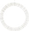 Luca Lighting Kerstverlichting Cirkel met Warm Witte LED Lampjes - Ø56 cm - Metaal - Wit