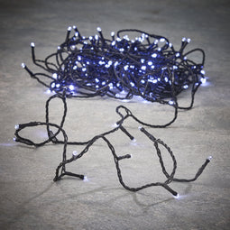 Luca Lighting kerstverlichting lichtsnoer - buiten - 180 lampjes wit - flashing - 1800 cm