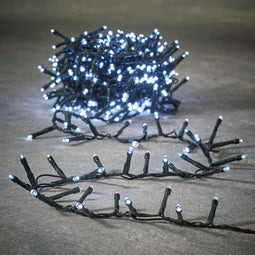 Luca Lighting kerstverlichting lichtsnoer - buiten - 550 lampjes wit - flashfunctie - 1100 cm