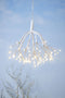 Luca Lighting Kerstverlichting Paardenbloem met 100 Klassiek Witte LED Lampjes - Ø50 cm - Zilver