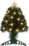 Luca Lighting Mercury Kunstkerstboom met Fibre Optic Verlichting - H45 x Ø25 cm - Groen