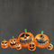 Luca Lighting - Opblaasbaar Halloween pompoen familie oranje wit 7led IP44 - l230xb110xh90cm - Woonaccessoires en seizoensgebondendecoratie (Europese stekker )
