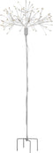 Luca Lighting Paardenbloem Tuinsteker met Warm Witte LED Lampjes - H50 cm - Zilver