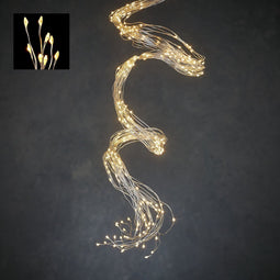 Luca Lighting - Snoer bundel zilver warm wit 520led IP44 - l200cm - Woonaccessoires en seizoensgebondendecoratie (Europese stekker )