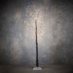 Luca Lighting Tree brown classic white - 750led - IP44 - timer - h210xd100cm