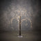 Luca Lighting - Wilgentak bruin classic wit 240led IP44 en timer - h120xd80cm - Woonaccessoires en seizoensgebondendecoratie (Europese stekker )