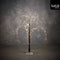Luca Lighting - Wilgentak bruin classic wit 240led IP44 en timer - h120xd80cm - Woonaccessoires en seizoensgebondendecoratie (Europese stekker )