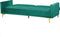 LUCAN - Slaapbank 2-zits - Groen - Fluweel